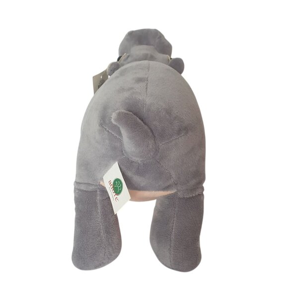 Adore Gray Hippopotamus 14.5" Stuffed Animal Realistic Soft Plush Toy Swamp NEW - Picture 4 of 8